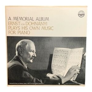 LP Ernst von Dohnanyi - A Memorial Edition Vinyl Record